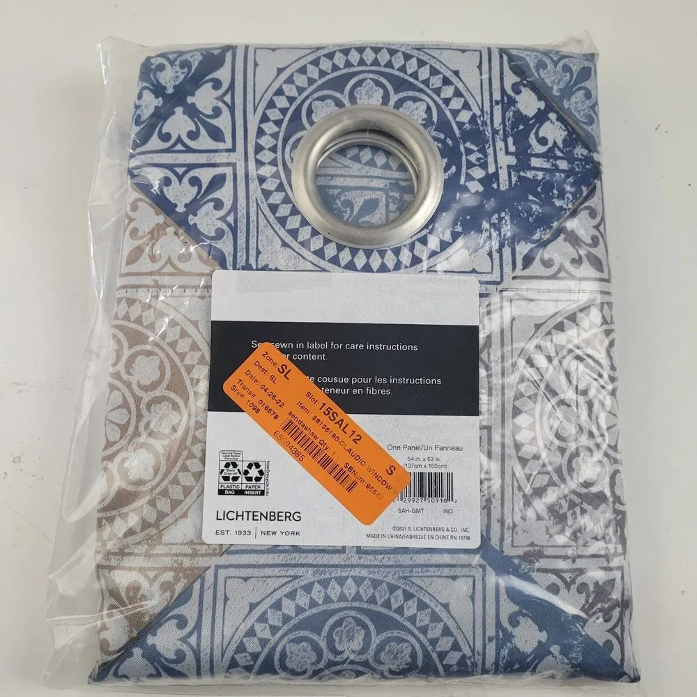 NEW Sun Zero Darren Blackout Lined Grommet Curtain 